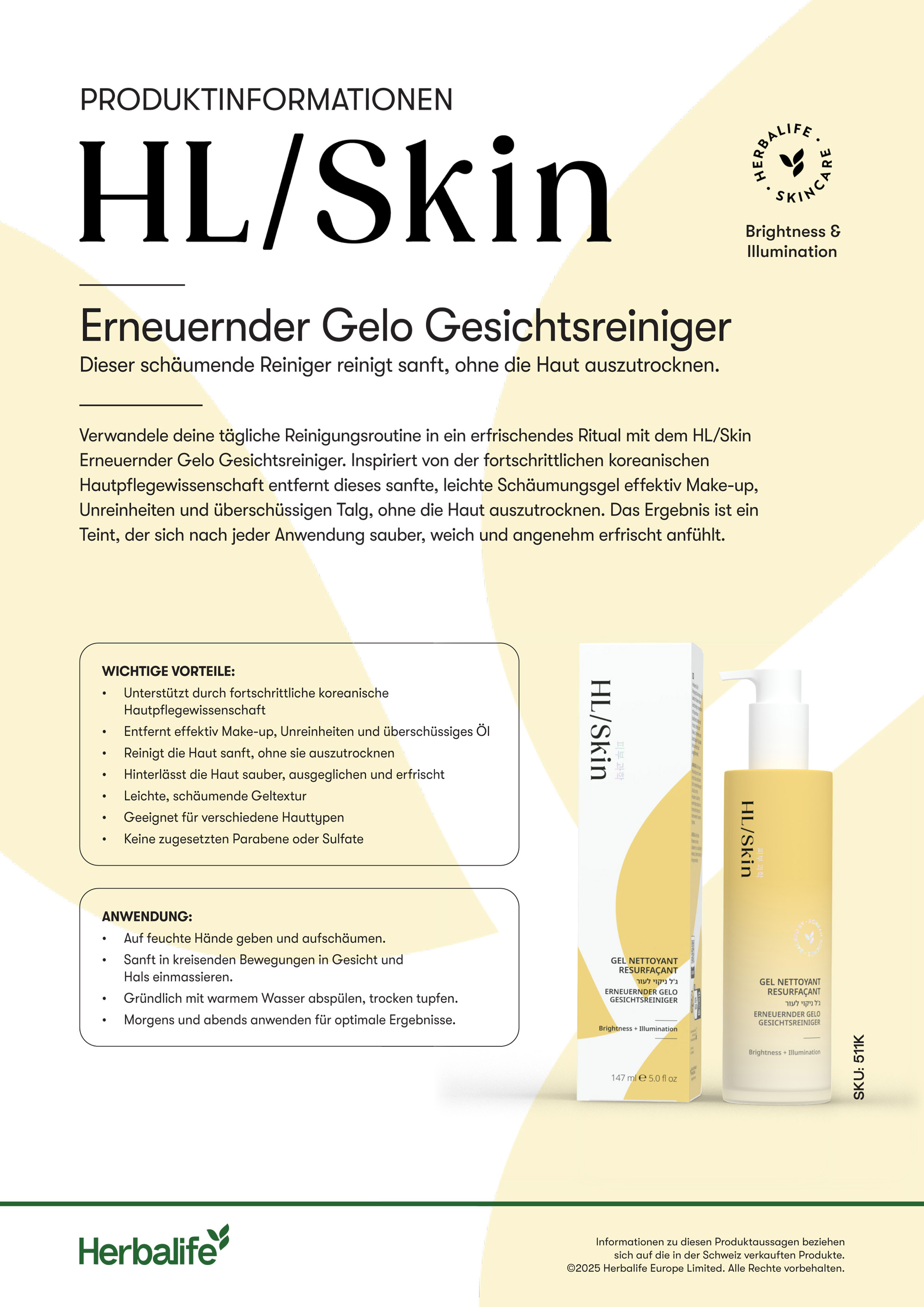 HL/Skin Erneuernder Gelo Gesichtsreiniger (ref: 511K)